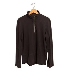 Lululemon Classic Activewear 1/4 Zip Pullover Black Medium